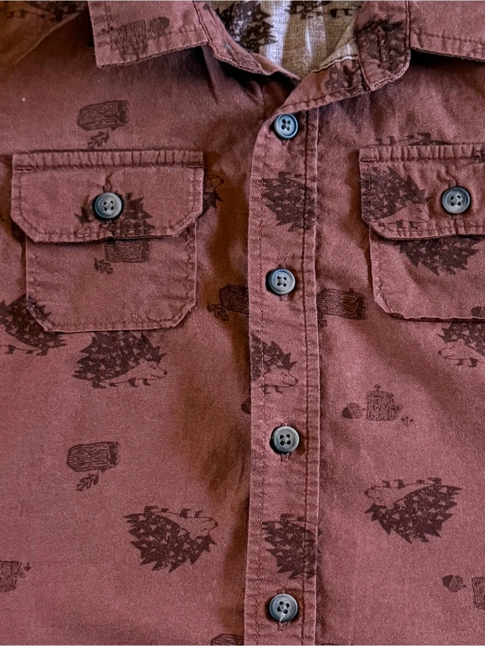 Old Navy Boys 5/5T Button Down Shirt Lot of 3 Short Sleeve Patterned